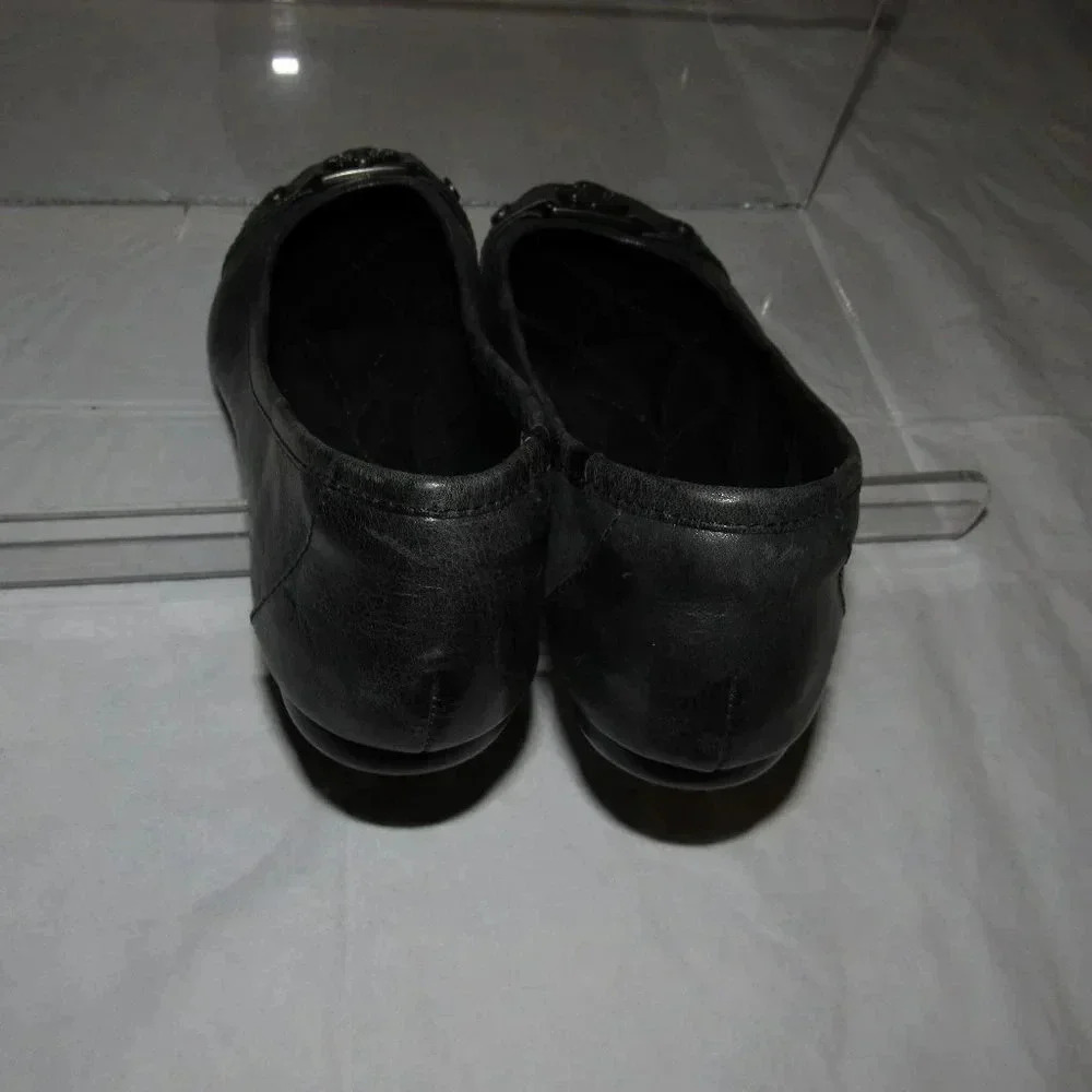 ISOLA Brianne Black Leather Ballet Flats Size 6.5M - Picture 4 of 6